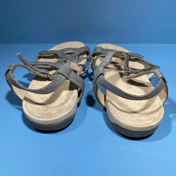 Vionic Jodie Women Size 8 Gray Comfort Walking Ergonomic Orthotic Walking Sandal - Picture 6 of 7